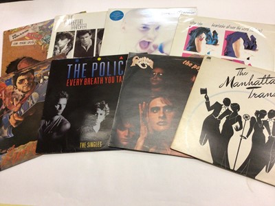 Lot 2290 - 90 plus LP records including Dr Feelgood, Ian Dury, Inmates, Graham Parker, Elvis Costello, Andy White, Sinead O'Connor, Police, Manhattan Transfer, Paul McCartney and Roxy Music. Conditions vary.