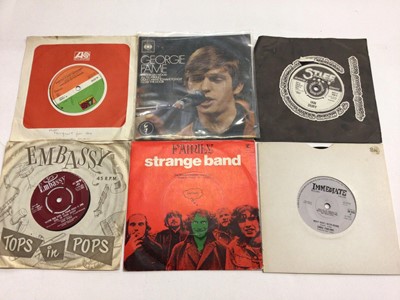 Lot 2292 - Box of approx 250 single records including Family, Georgie Fame (EP's too), Chris Farlowe, Fairport Convention, Marianne Faithfull, Julie Driscoll (inc. demo), Vince Eager, Ian Dury, Simon Dupree,...