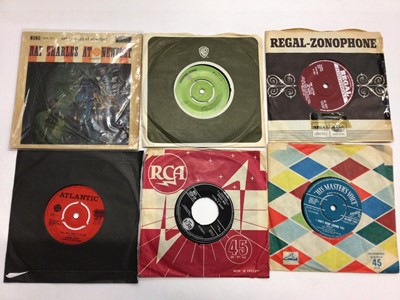 Lot 2295 - Single records (approx 230), including Crazy Elephant, Chubby Checker, Ray Charles (includes EP's), Joe Cocker, Cookies, Sam Cooke, Arthur Conley, Cream, Cascades, Jess Conrad, Freddy Cannon and Ji...