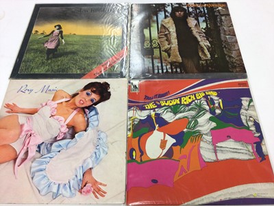Lot 2302 - Box of LP records including Status Quo (Vertigo Swirl), Supertramp, Sting, Rod Stewart, Cat Stevens, Stackridge, Steely Dan, Edwin Starr, Squeeze, The Sports, Phil Spector, Joe South, Southside Joh...