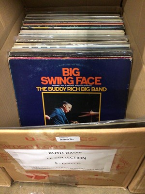 Lot 2302 - Box of LP records including Status Quo (Vertigo Swirl), Supertramp, Sting, Rod Stewart, Cat Stevens, Stackridge, Steely Dan, Edwin Starr, Squeeze, The Sports, Phil Spector, Joe South, Southside Joh...