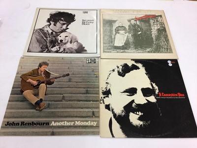 Lot 2306 - Sixty plus Folk LP records including Bert Jansch, Roy Harper, Pentangle, Tom Paxton, Donovan, Bob Davenport, Boys of the Lough and Fairport Convention.