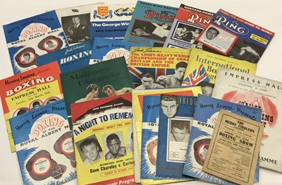 Lot 1595 - Collection of Boxing programmes 1940’s and 1950’s period some later.
