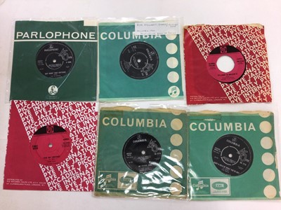 Lot 2313 - Selection of six single records Rod Stewart "Shake" -Columbia DB7892, The Smoke "My Friend Jack" - Columbia DB8115, Glenda Collins "It's Hard to believe it" - Pye 17150, First Gear "The Crowd" - Py...