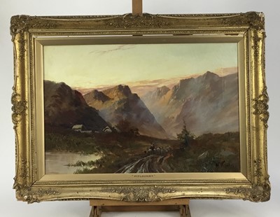 Lot 182 - Francis E Jamieson (1895-1950) oil on canvas, loch scene - Pitlochry', signed W Richards, titled verso, 41 x 63cm, gilt frame