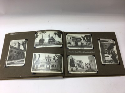 Lot 1425 - Album of WW2 photos and postcards, including overseas in Benghazi and Alexandria, together with ephemera