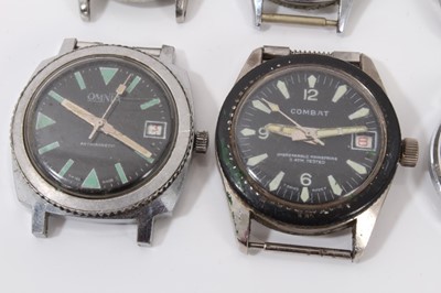 Lot 168 - Collection of fourteen vintage gentleman's wristwatches to include Snoopy Watch, Combat, Timex and Omnia