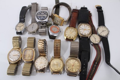 Lot 178 - Collection of fourteen vintage wristwatches to include Aviva, Timex, and Timor