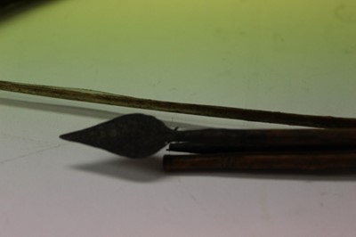 Lot 2731 - Antique pygmy bow and small arrows