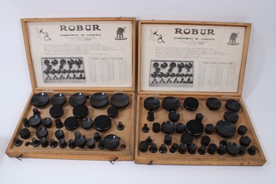 Lot 187 - Four wooden boxes of vintage new old stock watch glasses, various sizes and accessories