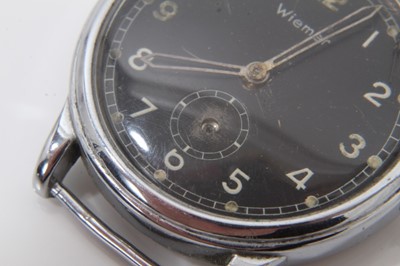 Lot 213 - Second World War period Wiemer wristwatch