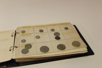 Lot 452 - G.B. - A coin album containing a quantity of pre 1947 silver and other issues (qty)