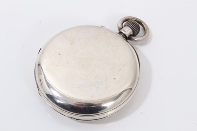 Lot 222 - Victorian silver full hunter pocket watch