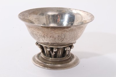 Lot 395 - Georg Jensen silver pedestal dish, model 180
