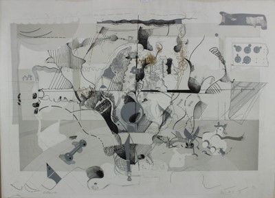 Lot 1109 - Richard Hamilton (1922-2011) and Patrick Procktor (1936-2003) signed limited edition abstract print