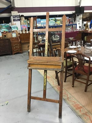 Lot 225 - Fid Harnack (1897-1983) RSMA, the artist's easel belonging to Fid Harnack, together with a booklet about the artist which includes an image of the artist in his studio with the easel.