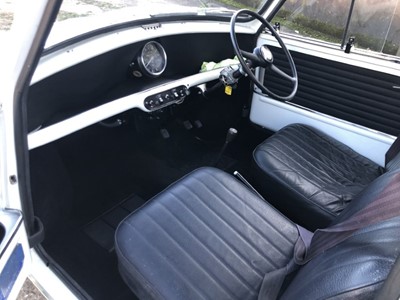 Lot 1980 - 1976 Mini 850 Pickup, 848cc, Reg. No. MTW 599P, finished in white with a vinyl interior.