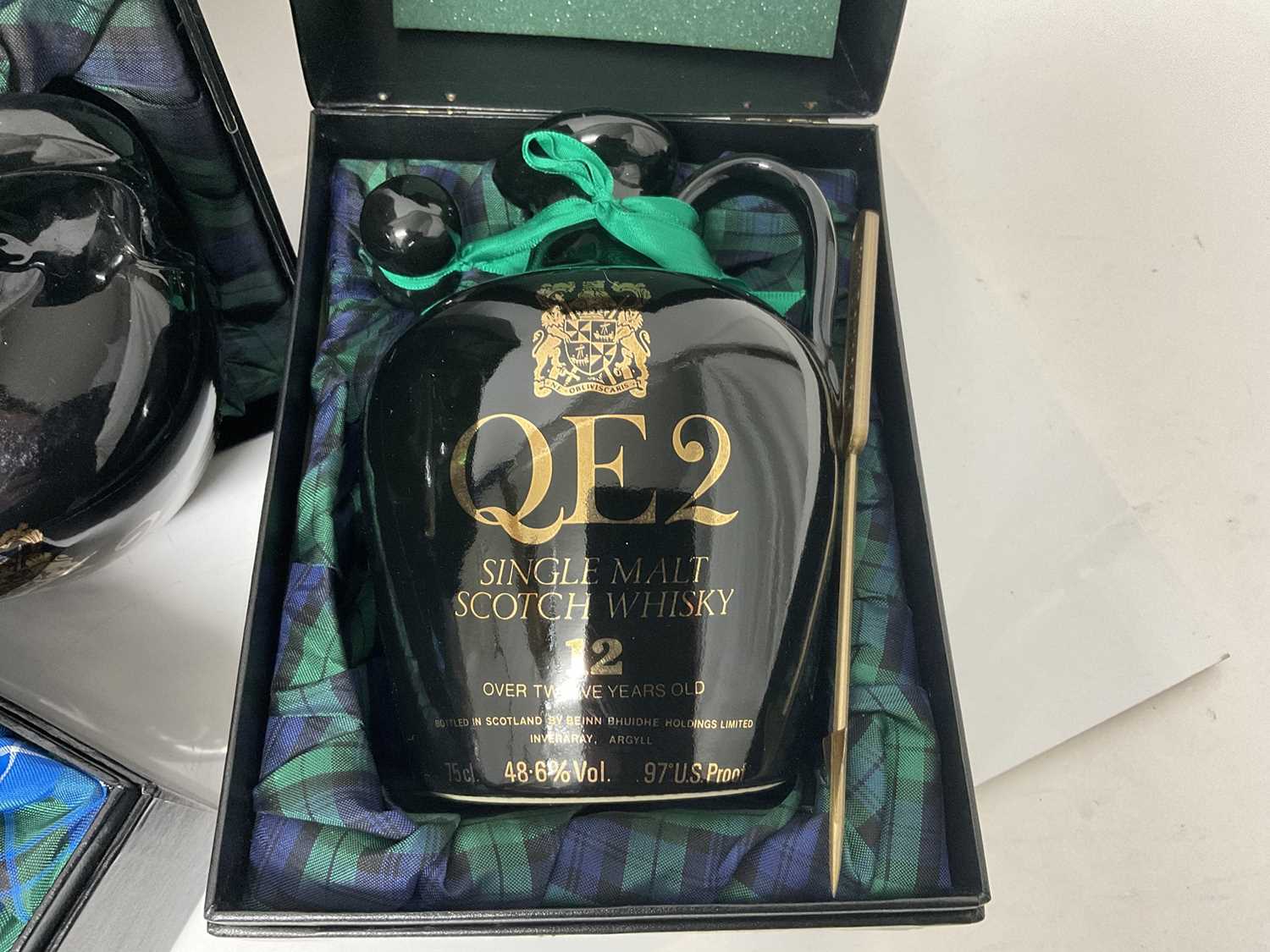 Lot 16 Whisky three bottles, QE2 Single Malt