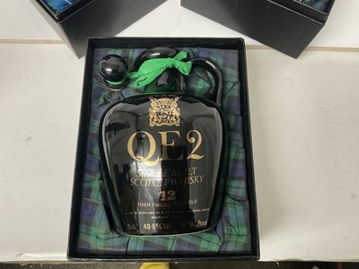 Lot 16 - Whisky - three bottles, QE2 Single Malt Scotch Whisky, each in original box