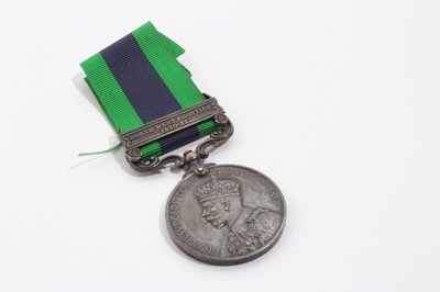 Lot 961 - George V India General Service medal with North West Frontier 1930 - 31 clasp, named to 6005445 PTE. W. Searle. Essex. R.