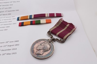 Lot 962 - George VI Meritorius Service Medal (M.S.M.) named to 994 C. SJT. R. Motley. Essex. R. together with quantity of printed research.