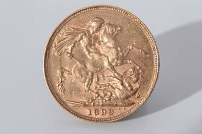 Lot 471 - G.B. - Gold Sovereign Victoria O.H. 1899 GF (1 coin)