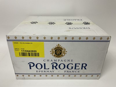 Lot 3 - Champagne - six bottles, Pol Roger Brut 2008, in original carton