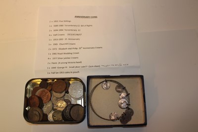 Lot 475 - World - Mixed coinage to include G.B. Victorian silver coins and others (qty)