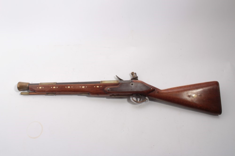 Lot 1093 Decorative Scratch built wheel lock musket