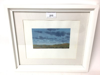 Lot 213 - Duncan McCandless (American, b.1941) watercolour - New Mexico Landscape, 9.5cm x 16cm, in glazed frame, 29cm x 34cm overall
