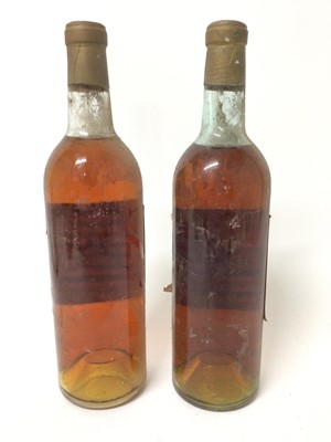 Lot 39 - Wine - two bottles, Chateau Bastor-Lamotagne Sauternes 1964