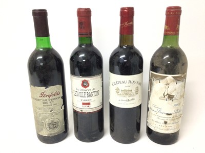 Lot 40 - Wine - four bottles, Leoville Barton 1998, Chateau Junayme 2006, Penfolds Cabernet Sauvignon 1988 and Chateau Mouton Baronne Philippe