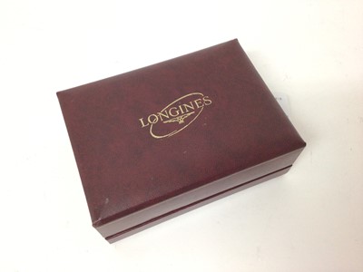Lot 217 - 1960s Gentleman’s Longines Conquest automatic steel wrist watch, boxed with original papers