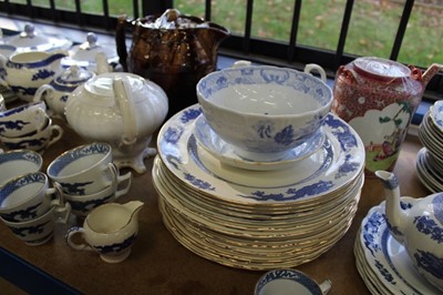 Lot 1260 - Large quantity of blue dragon pattern tablewares