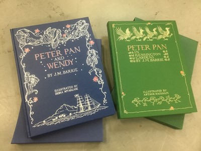 Lot 1663 - Books- Folio Society, J.M. Barrie, Peter Pan in Kensington Gardens and Peter Pan and Wendy, 2 volume set in slip cases