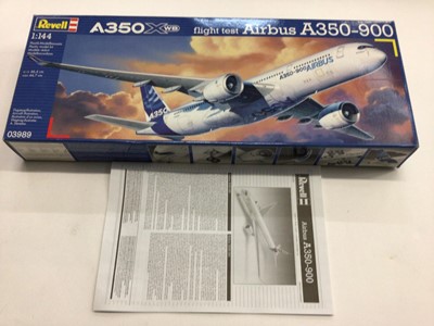 Lot 1768 - Revell 04257 Concorde 1:44 scale and Revell 03989 Airbus A350-900 1:144 scale (2)