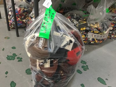 Lot 1771 - One bag of assorted Lego Ship and Boat accessories a bag of Lego Technic bricks and accessories, plus one bag of mixed Lego bricks and accessories, weighing approx. 15 Kg in total