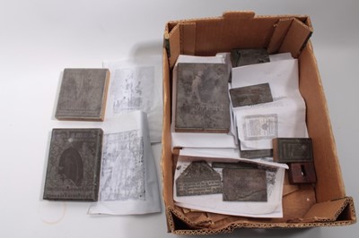 Lot 997 - Interesting collection of Second World War period Nazi German printing blocks of text and propaganda (1 box)