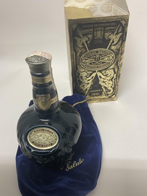 Lot 48 - Bottle of Chivas Royal Salute 21 Year Old Scotch Whisky in Wade ceramic decanter, in original box