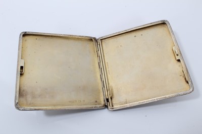 Lot 304 - 1920s silver cigarette case and two others (3)