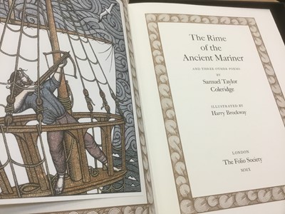 Lot 1657 - Special limited edition Folio Society edition of The Rime of the Ancient Mariner, limited edition numbered 647/1000