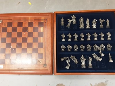 Lot 1281 - Pewter Dungeons and Dragons chess set, boxed