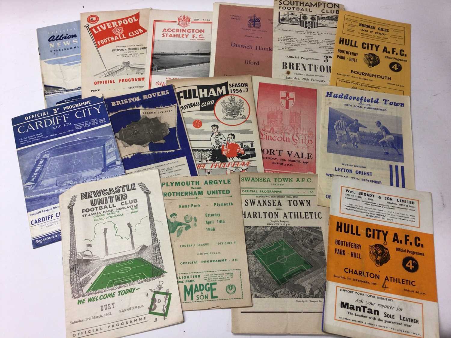 Lot 1446 - Football programmes selection including