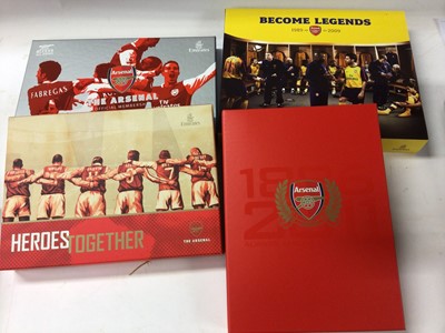 Lot 1447 - Football Arsenal Memorabilia in Gunflash 1959-63 period, early scrapbook, books and other memorabilia
