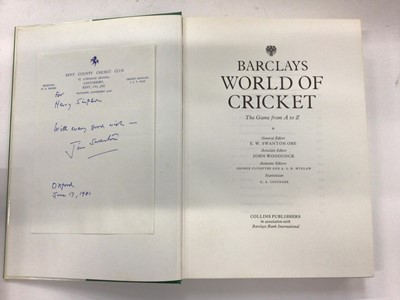 Lot 1433 - Autographs - cricket books including How to become a first-class batsman signed Herbert Sutcliffe
