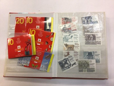 Lot 1410 - Stamps - three stockbooks of booklets including Prestige, folded, 1st and 2nd class etc, high face value £750+ (qty)