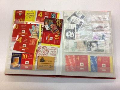 Lot 1410 - Stamps - three stockbooks of booklets including Prestige, folded, 1st and 2nd class etc, high face value £750+ (qty)
