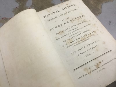 Lot 1699 - Count de Buffon - Natural History, third edition, 1791, 7 of 8 volumes, together with various antiquarian books