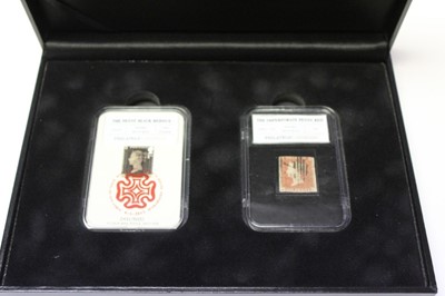 Lot 1393 - Stamps - selection housed in wooden presentation boxes including Marvel Heroes, Philatelic legends, James Bond, Star Wars etc