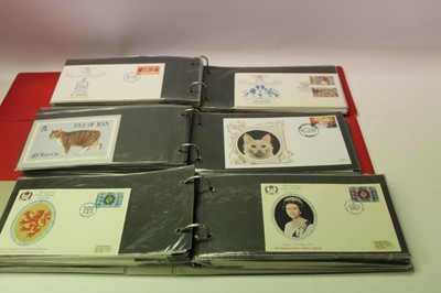 Lot 1367 - Stamps box of GB and World covers in albums including 1977 Silver Jubilee, Cats Thematic issues and others